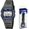 Model CASIO F-91W-1YER wraz z pudeลkiem na prezent