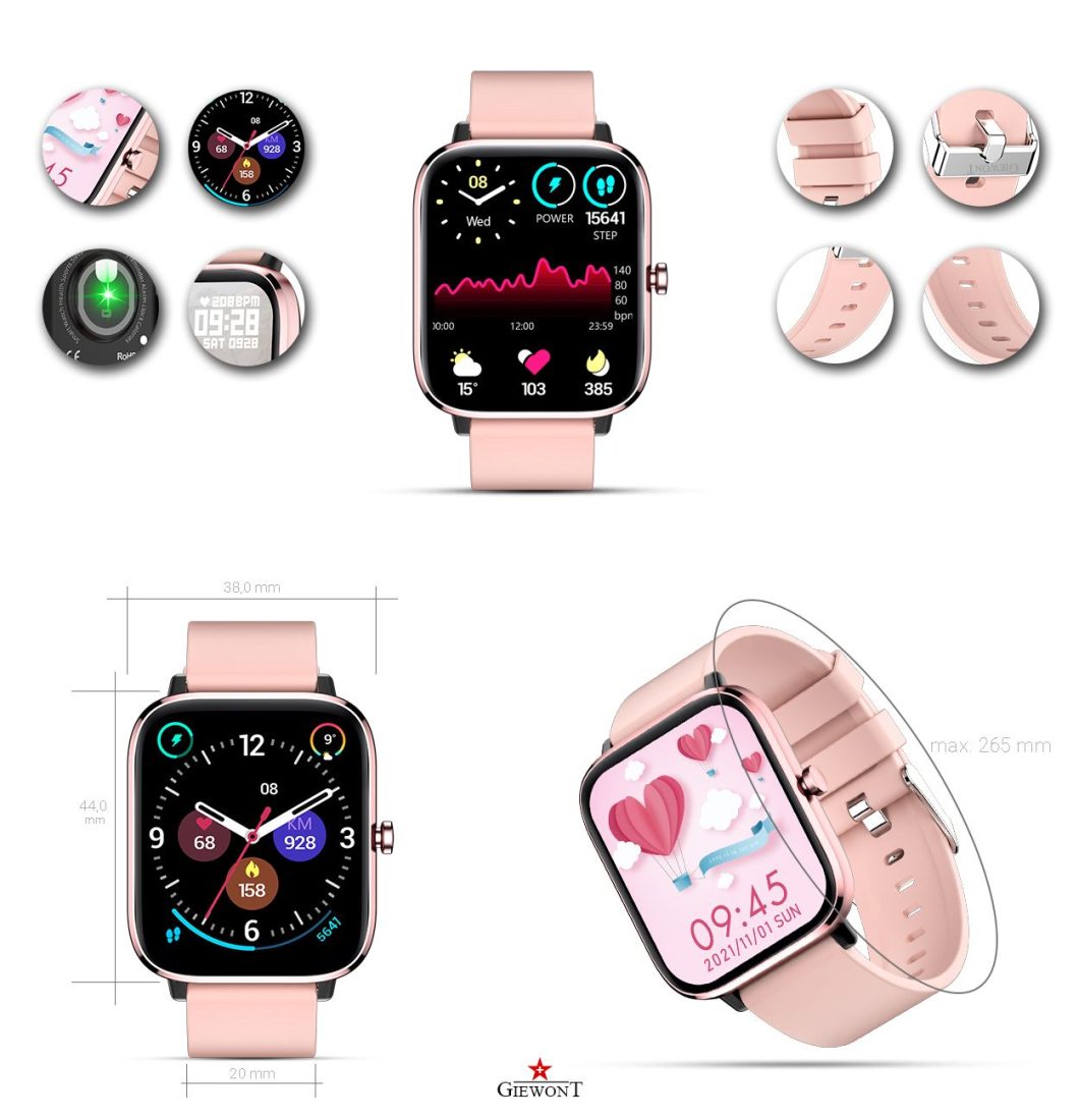 Giewont Dynamic SmartCall GW230-1- Smartwatch dla Kobiet
