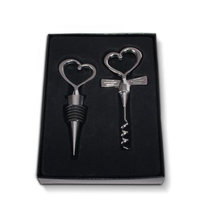 Korkociąg i zatyczka do wina -Prezent dla Młodej Pary zamiast kwiatów