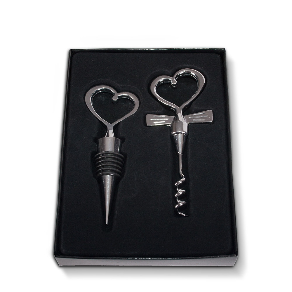 Korkociąg i zatyczka do wina -Prezent dla Młodej Pary zamiast kwiatów