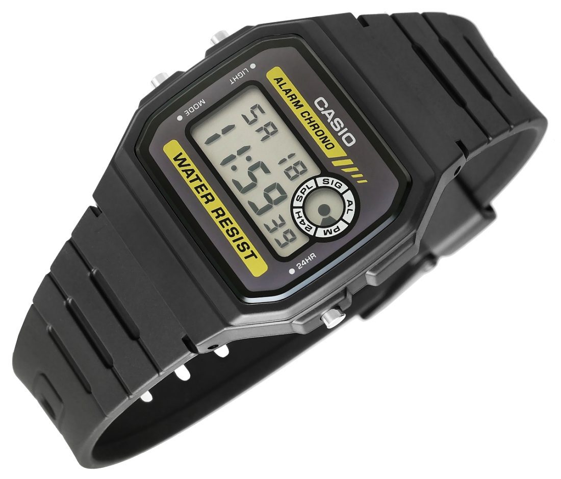 Casio F-94WA-9DG - Czarny zegarek cyfrowy