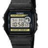 Zegarek Casio F-94WA-9DG z żółtą kopertą i czarnym paskiem