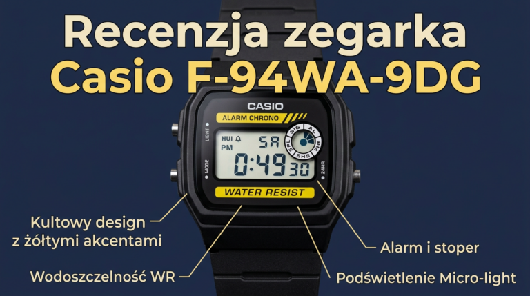 Zegarek Casio z kultowym designem F94WA