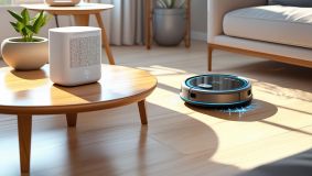 Inteligentne gadżety domowe, takie jak inteligentne głośniki i roboty sprzątające, ułatwiające codzienne życie
