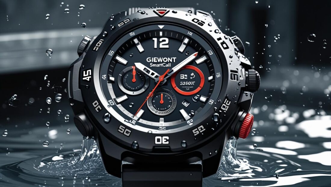 Smartwatch Giewont SmartCall GW230-1 do pracy fizycznej – wytrzymały i wodoodporny zegarek