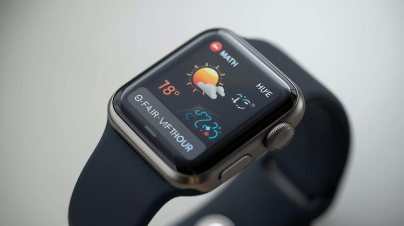 Funkcja Pogoda w smartwatchu