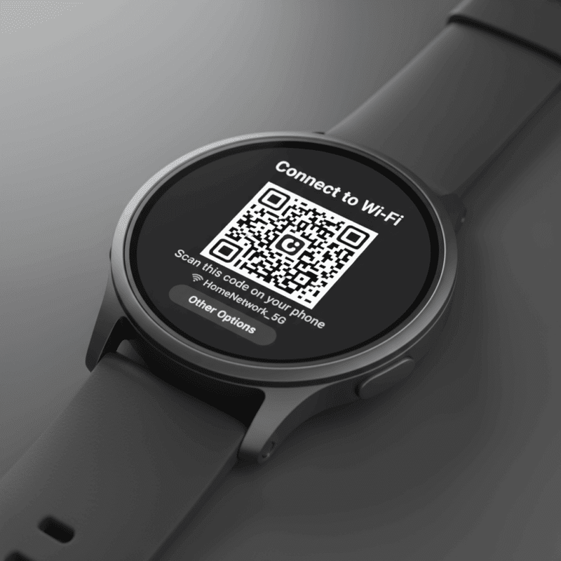 Funkcja zegarka Kod QR