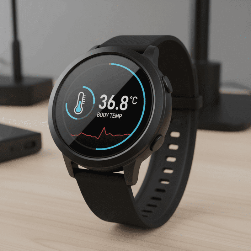 smartwatch z termometrem