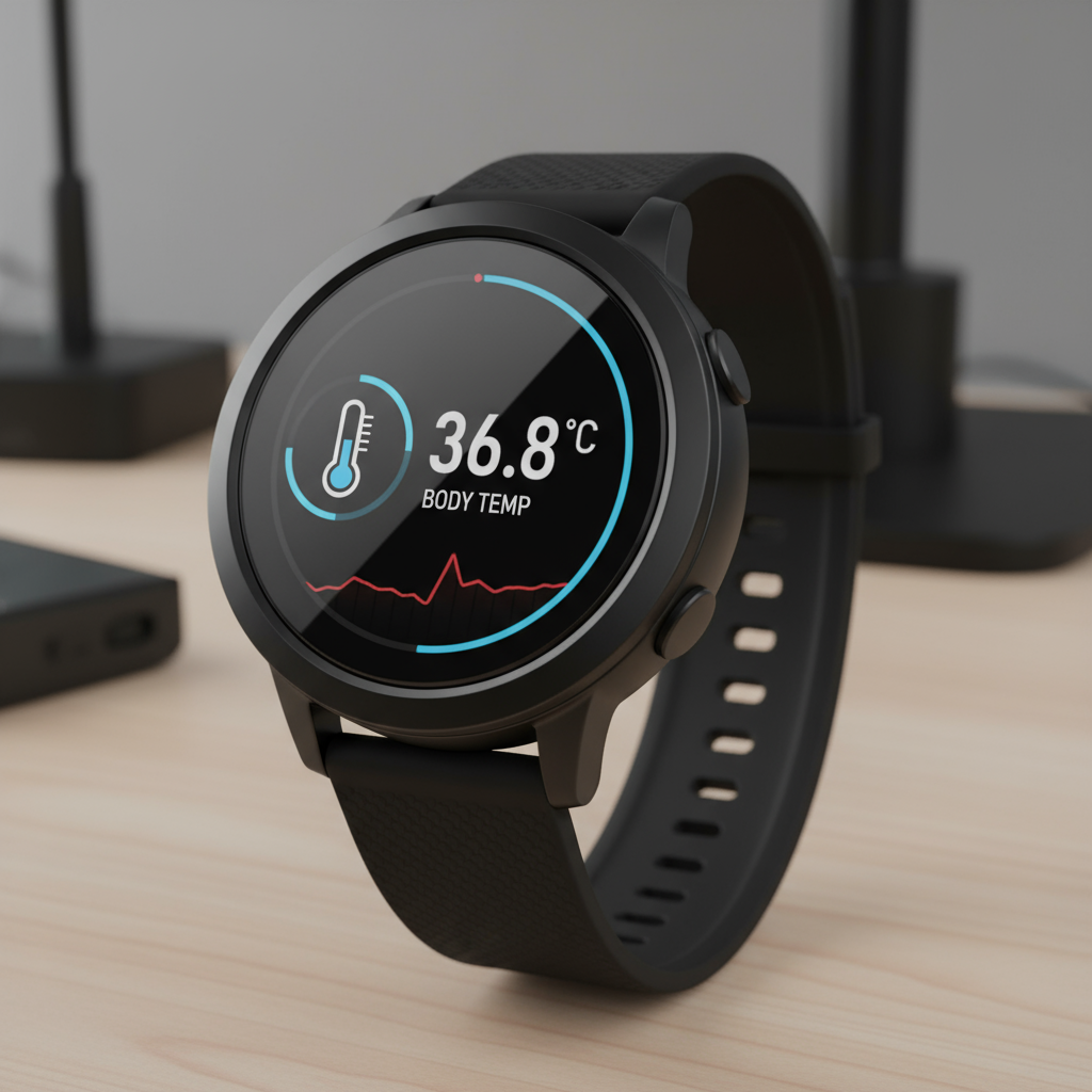 smartwatch z termometrem