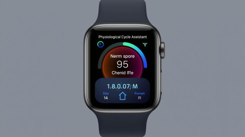 smartchwatch z Funkcja Asystentka cyklu fizjologicznego