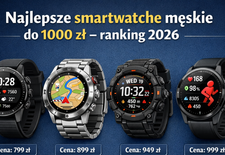 Ranking smartwatchy męskich do 1000 zł – najlepsze modele w 2026 roku