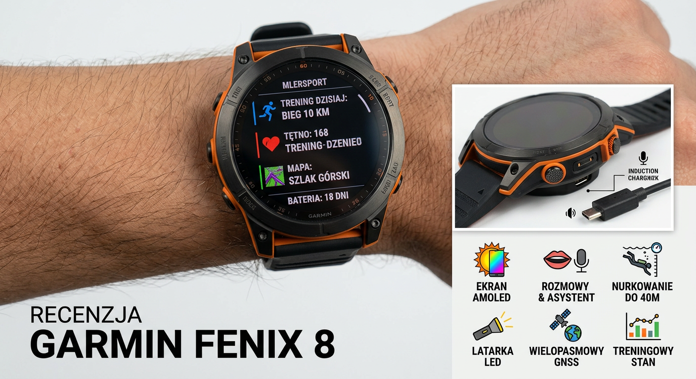 Garmin Fenix 8 – recenzja. Najlepszy smartwatch sportowy 2026? Zegarek sportowy z funkcjami treningowymi