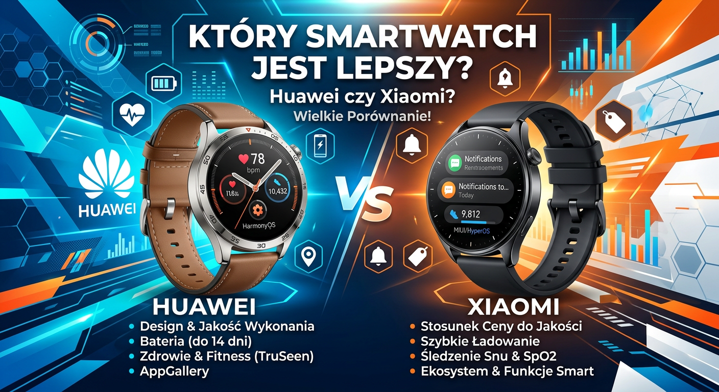 Który smartwatch jest lepszy Huawei czy Xiaomi? (2026) Huawei czy Xiaomi