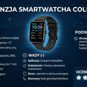 Smartwatch z recenzją i oceną - Colmi P9