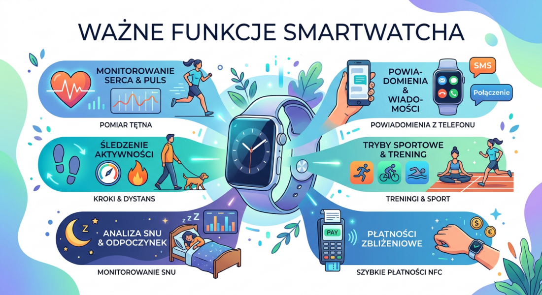 Ważne fynkcje smartwatcha - poradnik zanim kupisz