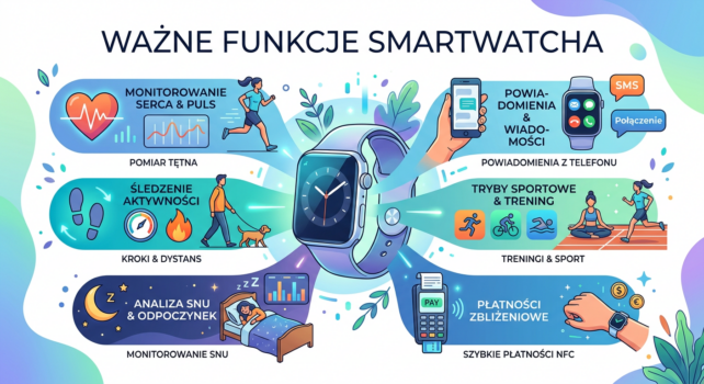 Ważne fynkcje smartwatcha - poradnik zanim kupisz