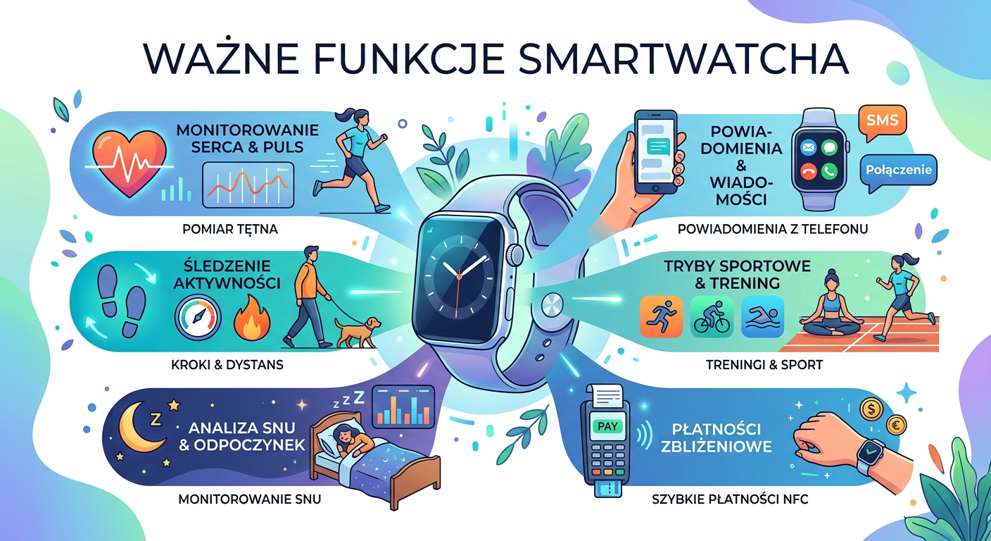 Ważne fynkcje smartwatcha - poradnik zanim kupisz