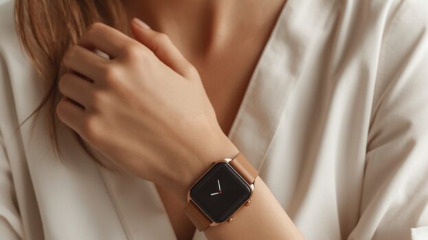 Smartwatch na prezent dla kobiety – elegancki zegarek na nadgarstku